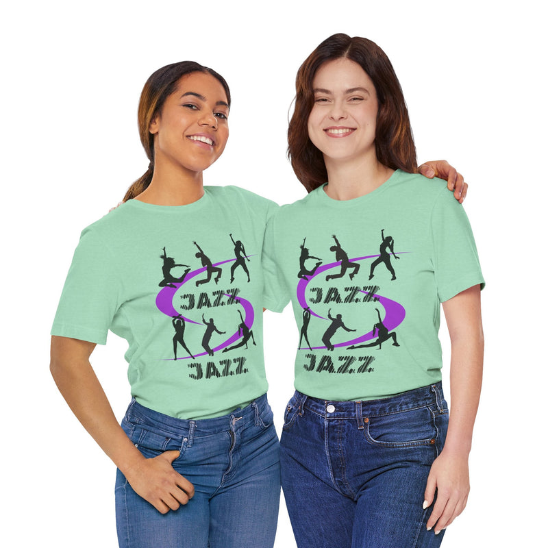 Two girls wearing Jazz dance t-shirts