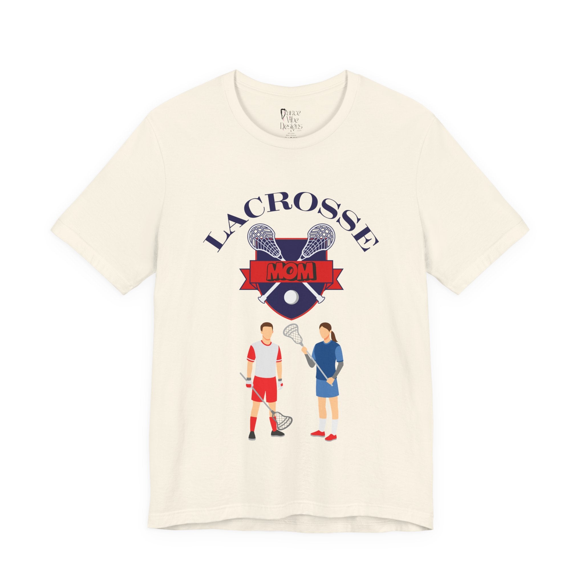 Adult Mom Lacrosse Graphic T-Shirt