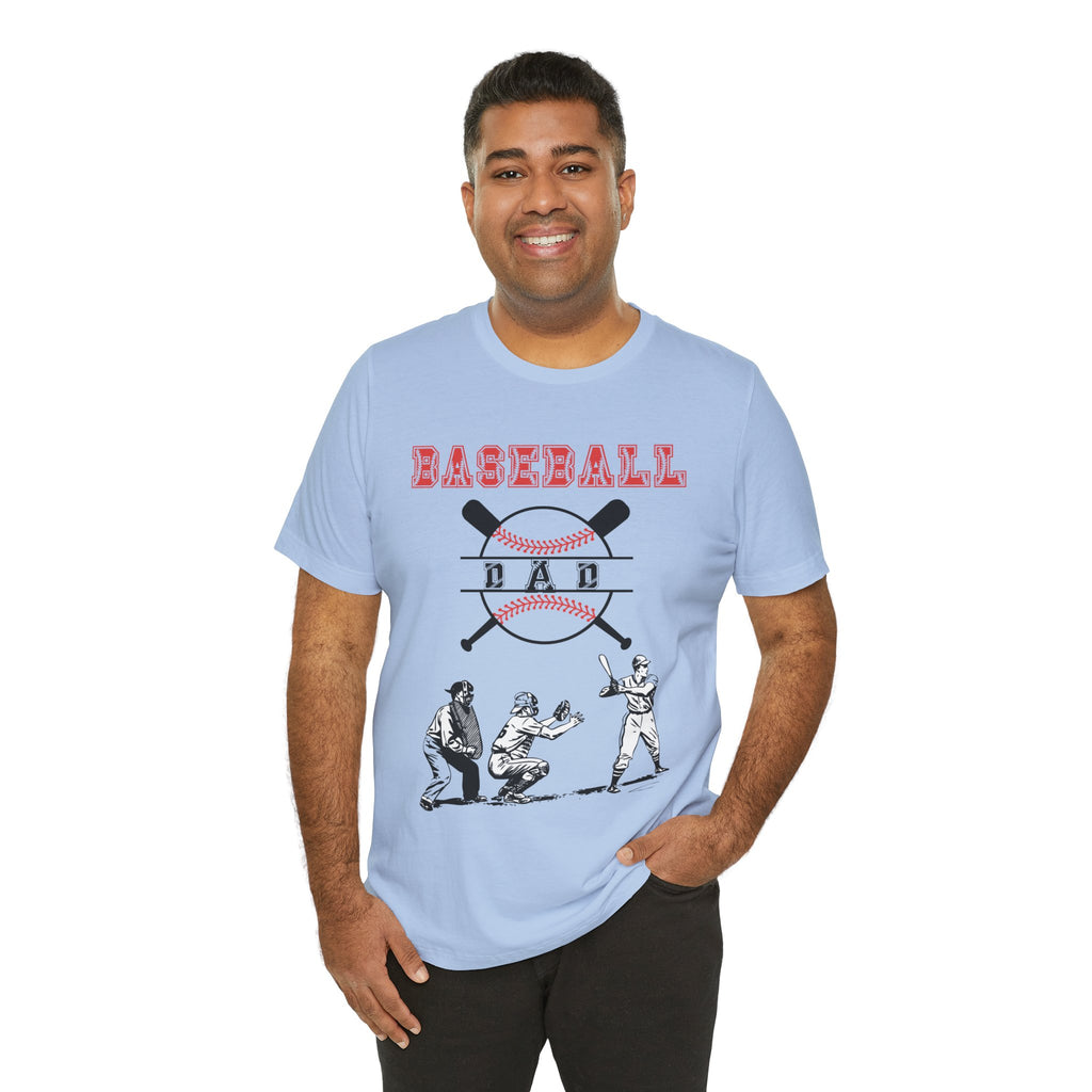 Adult Dad Baseball Graphic T-Shirt