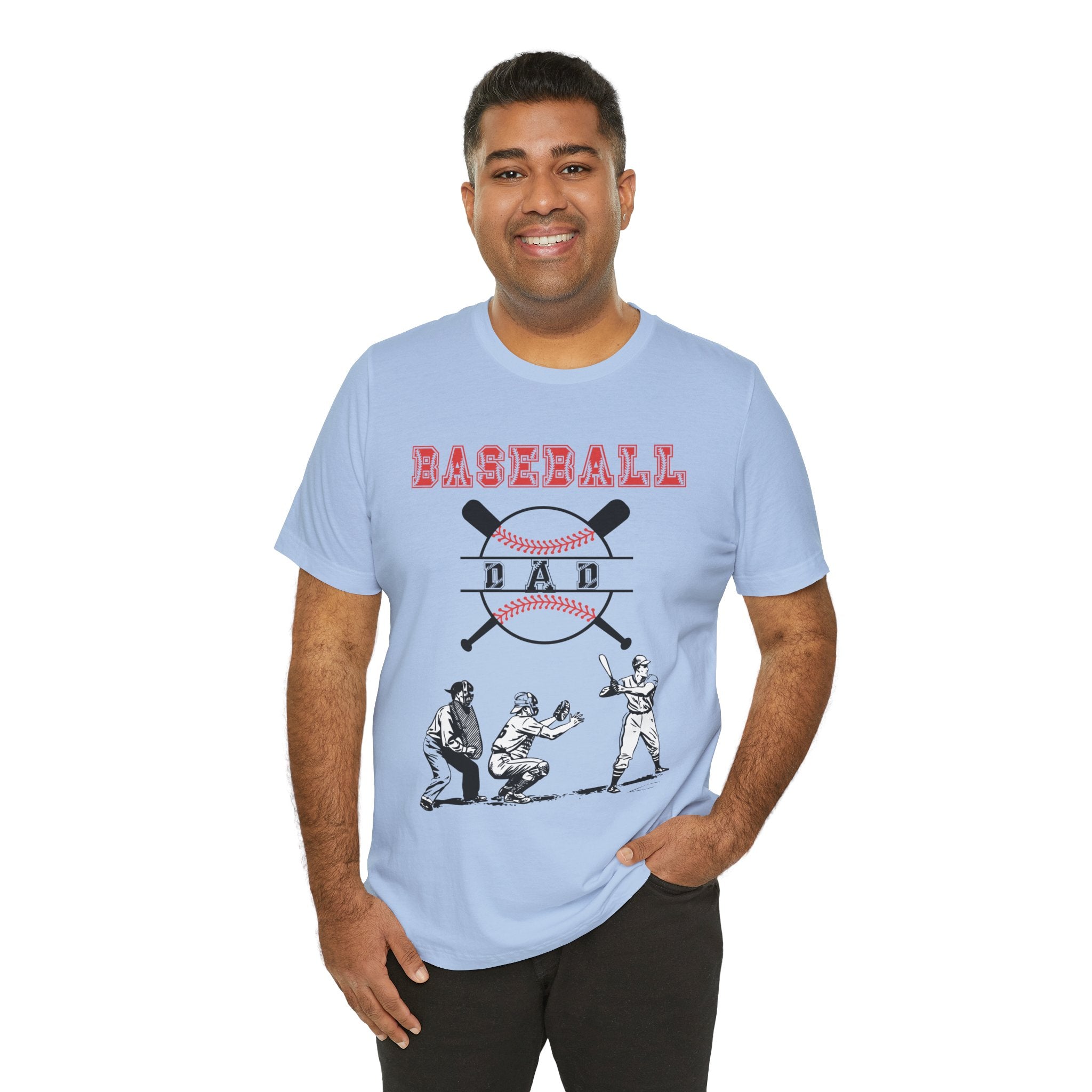 Adult Dad Baseball Graphic T-Shirt