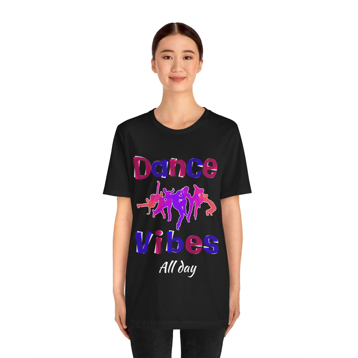 Adult Dance Vibes All Day Graphic T-Shirt