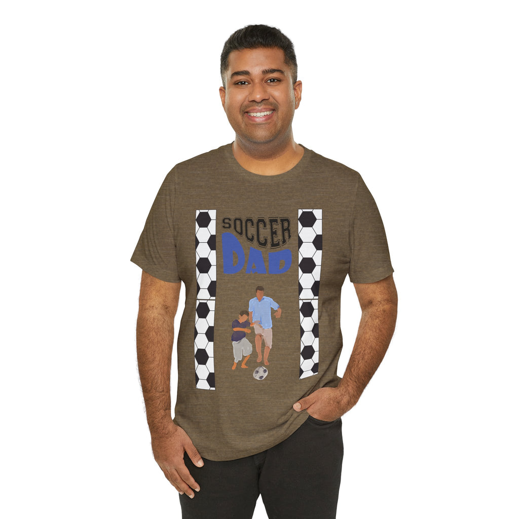 Adult Dad Soccer Son Sportswear Graphic T-Shirt