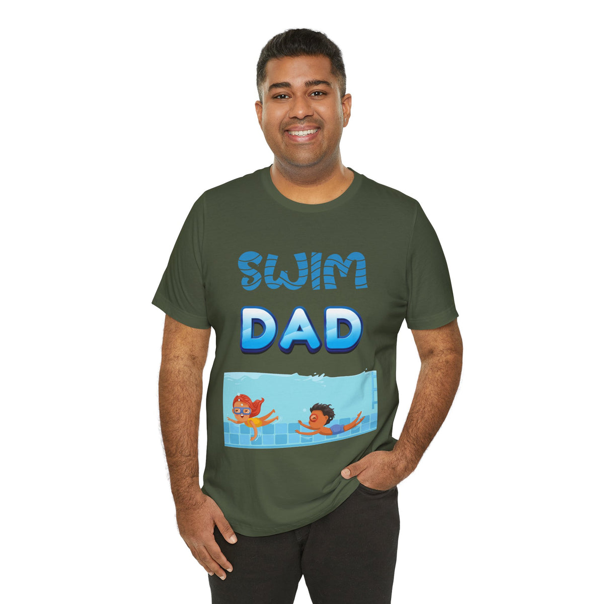 Adult Dad Swim Graphic T-Shirt