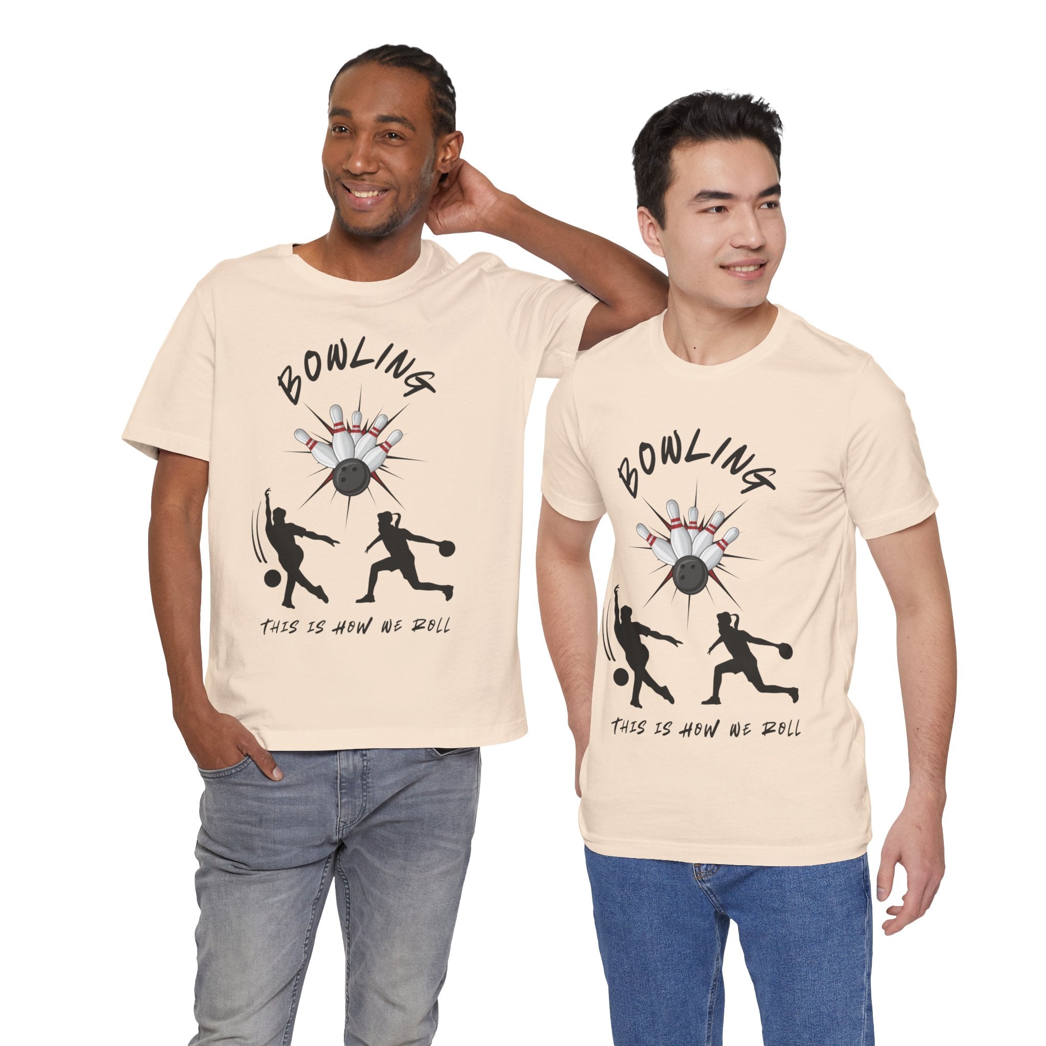 Adult Bowling This Is How We Roll Graphic T-Shirt