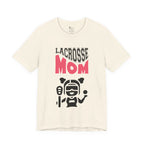Adult Mom Lacrosse Cartoon Graphic T-Shirt