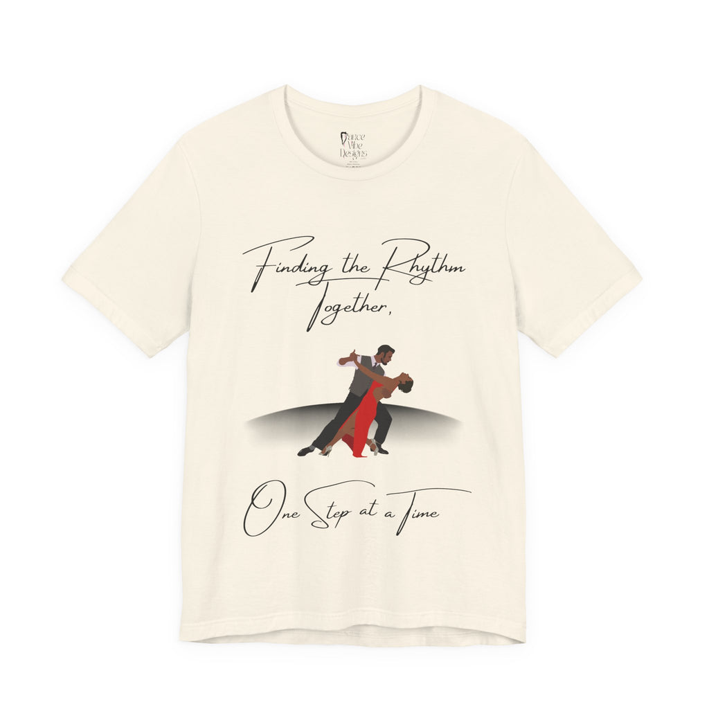 Adult Finding Rhythm Together Ballroom Latin Dance Couple Graphic T-Shirt