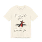 Adult Finding Rhythm Together Ballroom Latin Dance Couple Graphic T-Shirt