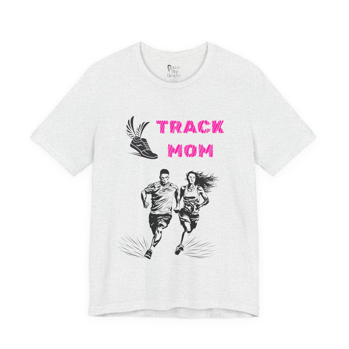 Adult Mom Track Graphic T-Shirt