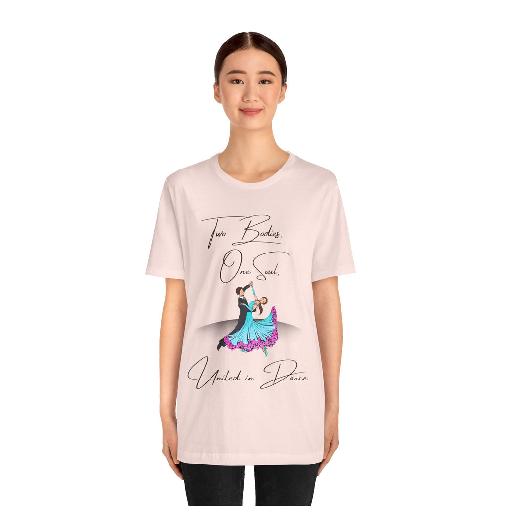 Adult Two Bodies One Soul Ballroom Latin Dance Couple Graphic T-Shirt