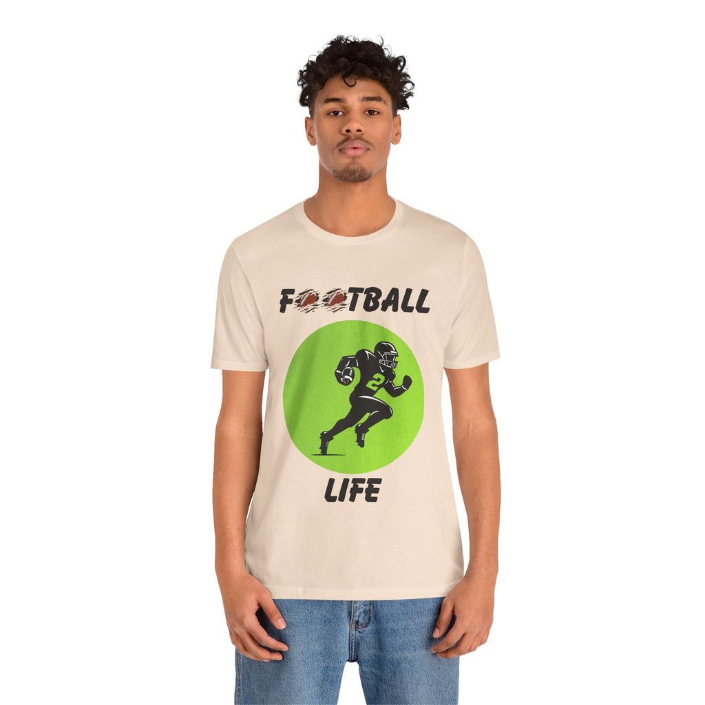 Adult Football Life Graphic T-Shirt