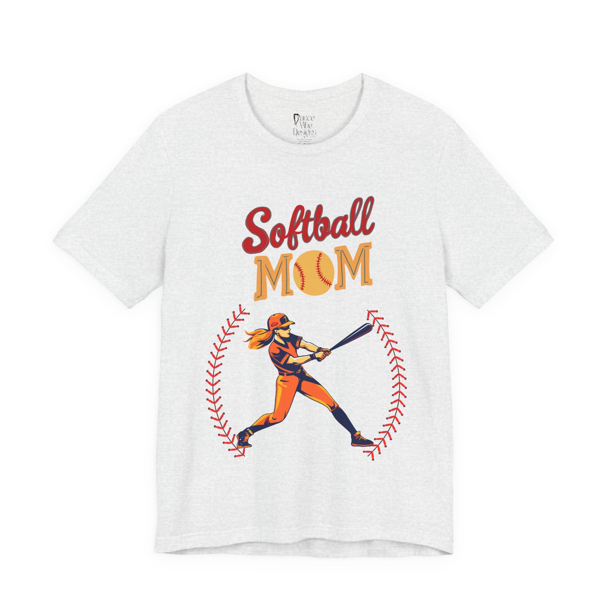 Adult Mom Softball Graphic T-Shirt