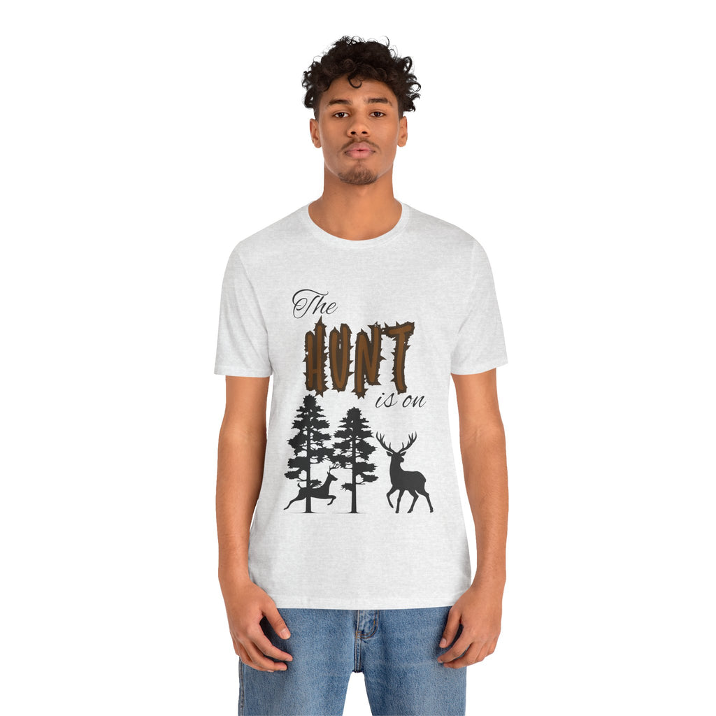 Adult Hunting The Hunt Is On Graphic T-Shirt