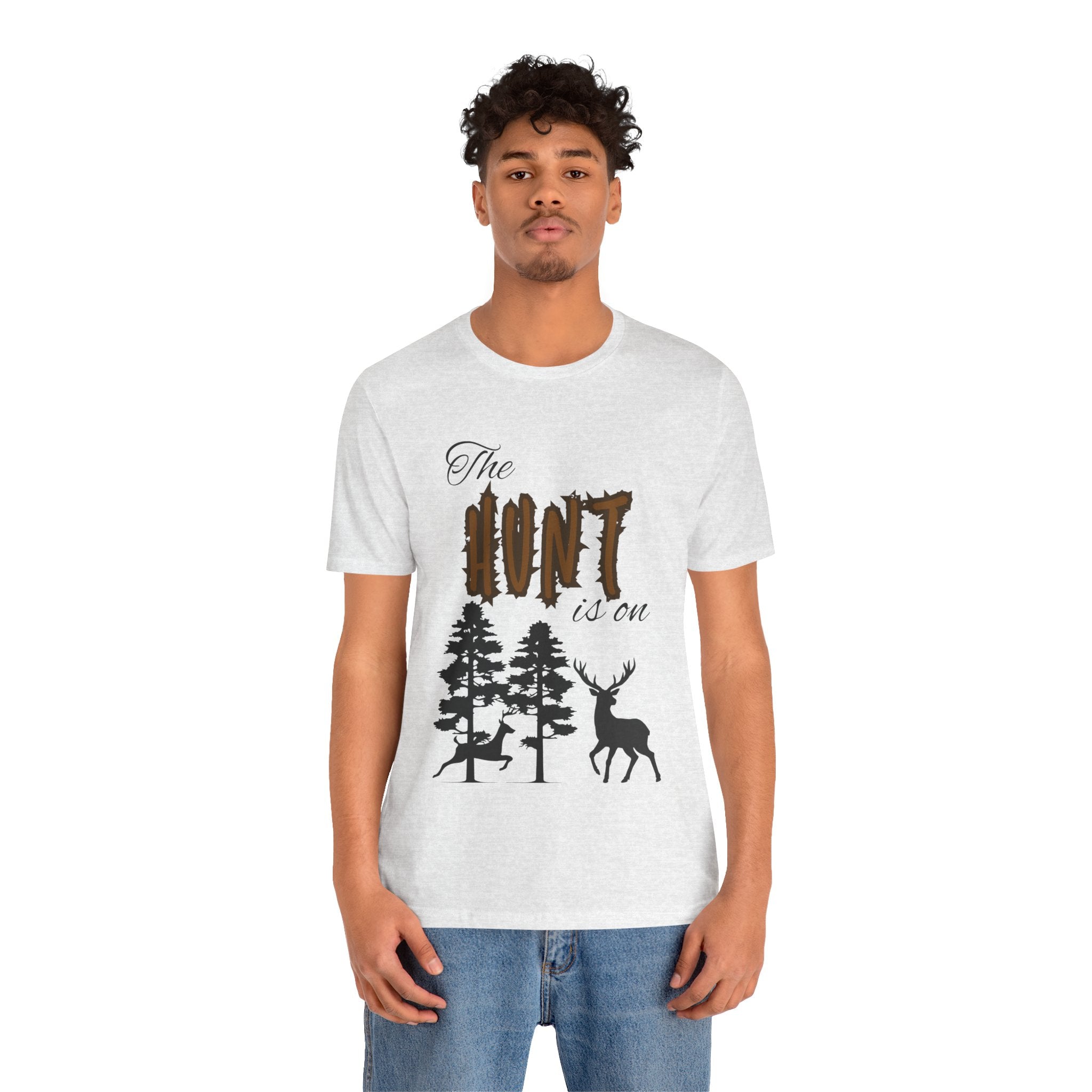 Adult Hunting The Hunt Is On Graphic T-Shirt