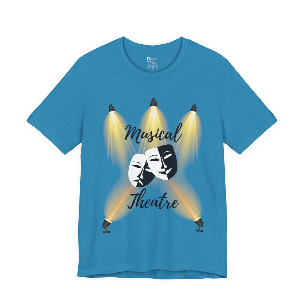Adult Musical Theater Spotlight Graphic T-Shirt