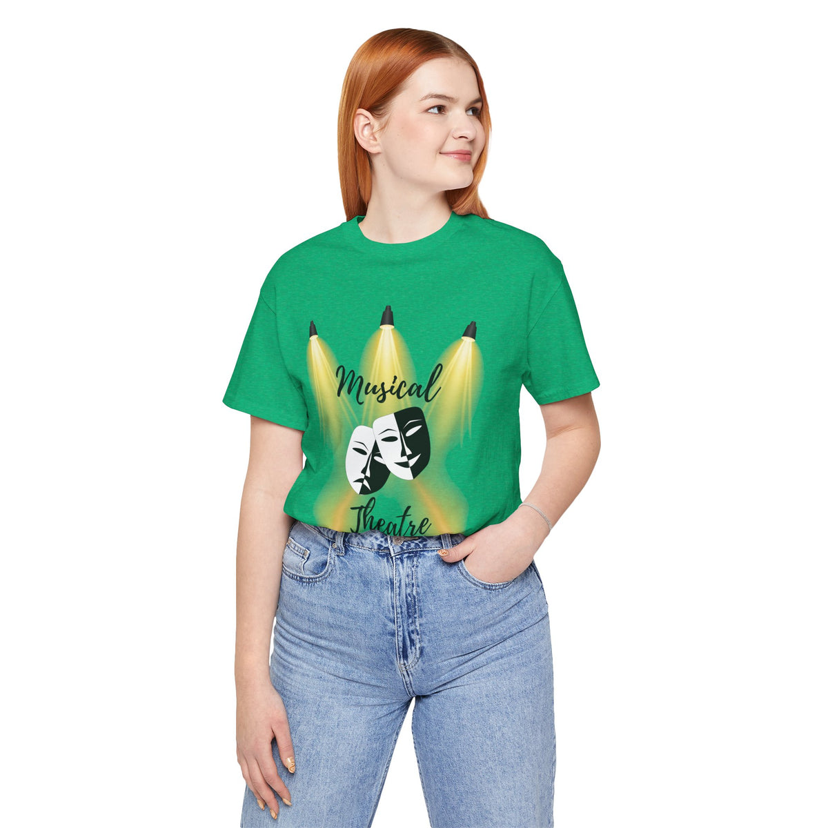 Adult Musical Theater Spotlight Graphic T-Shirt