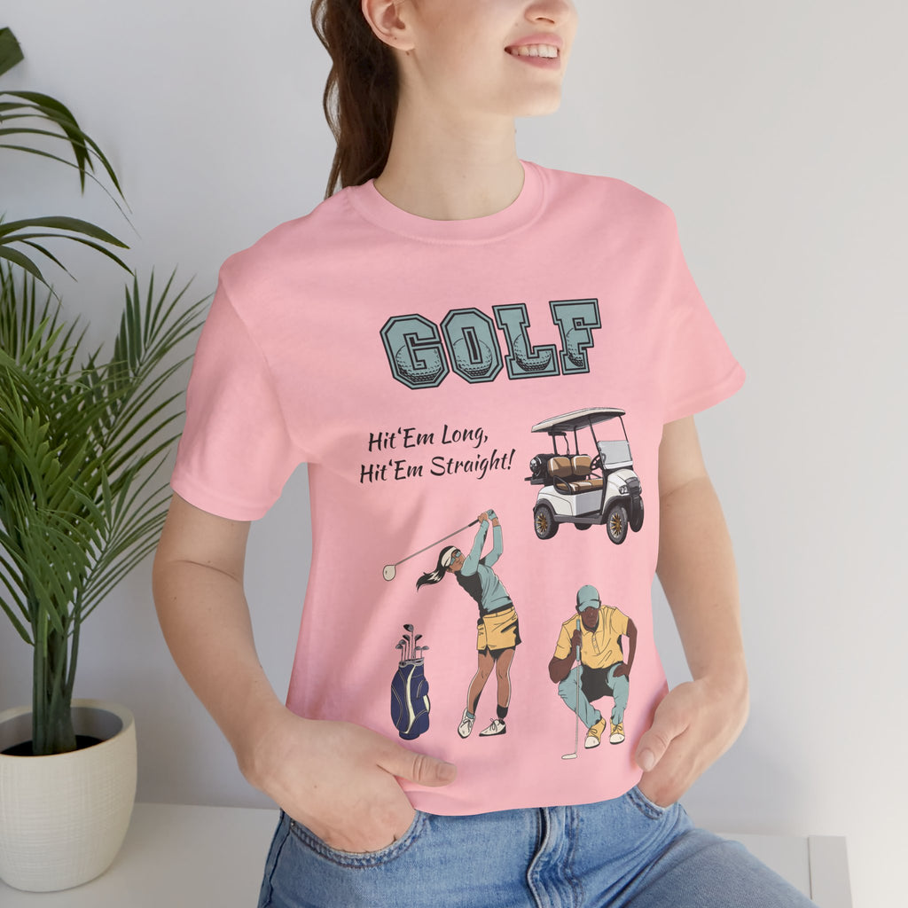 Adult Golf Hit 'Em Long Graphic T-Shirt