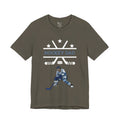 Adult Dad Hockey Son Graphic T-Shirt - Unisex Bella + Canvas 3001 Crew Neck Tee