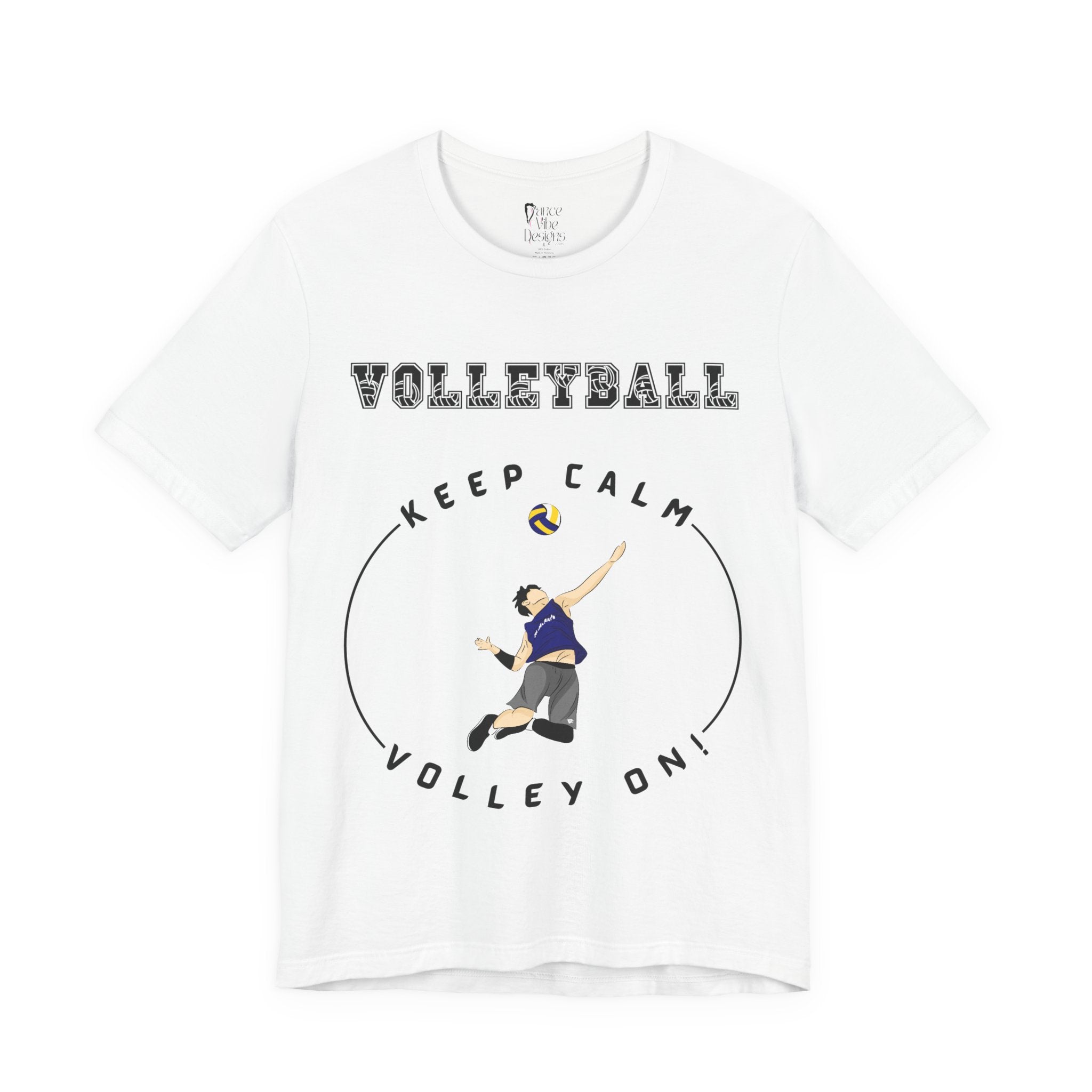 Adult Volleyball Male Graphic T-Shirt