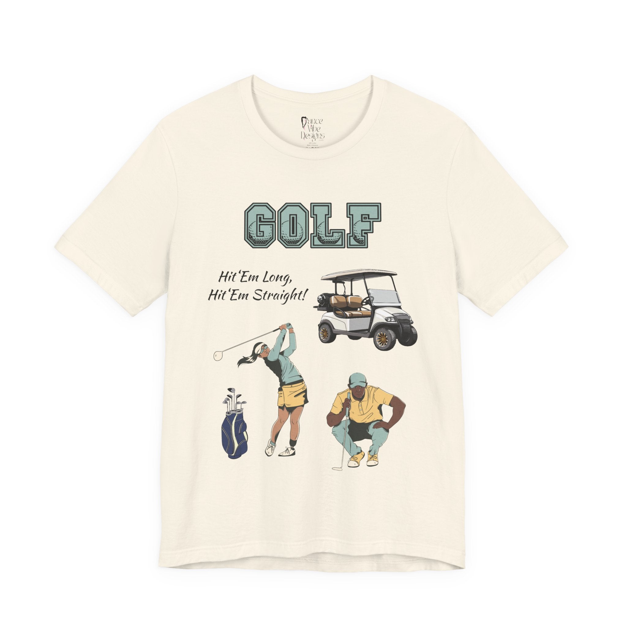 Adult Golf Hit 'Em Long Graphic T-Shirt