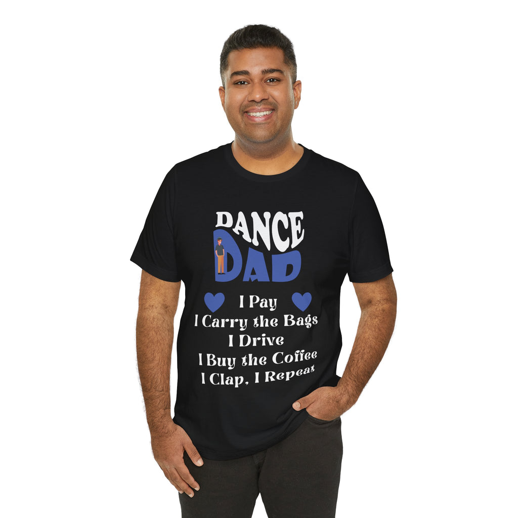 Adult Funny Dance Dad Checklist Graphic T-Shirt