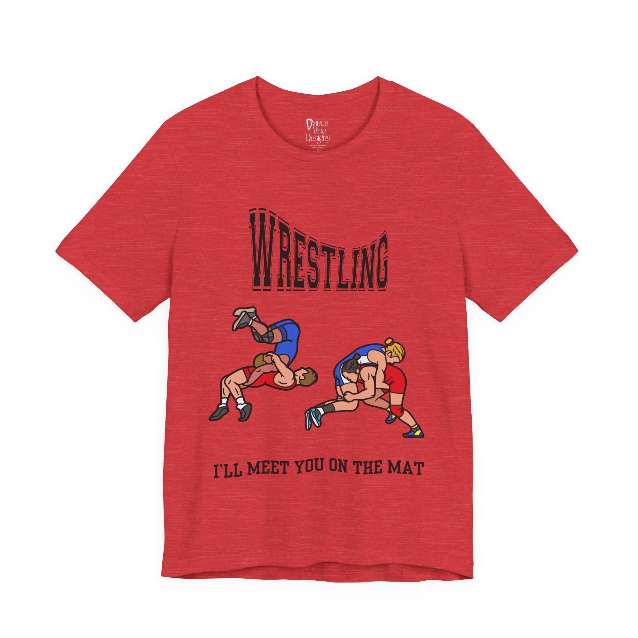 Adult Wrestling I'll Meet You On The Mat Graphic T-Shirt
