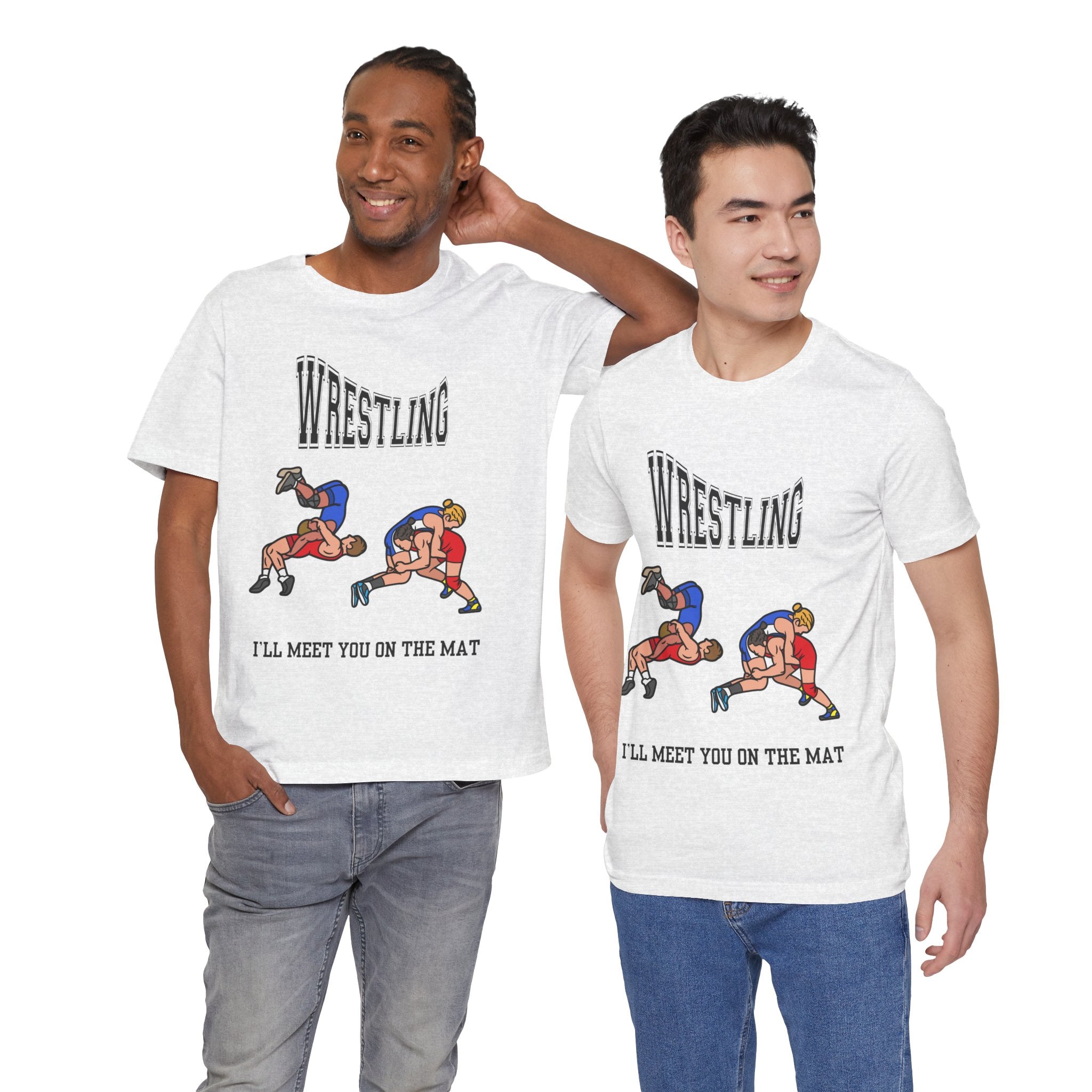 Adult Wrestling I'll Meet You On The Mat Graphic T-Shirt