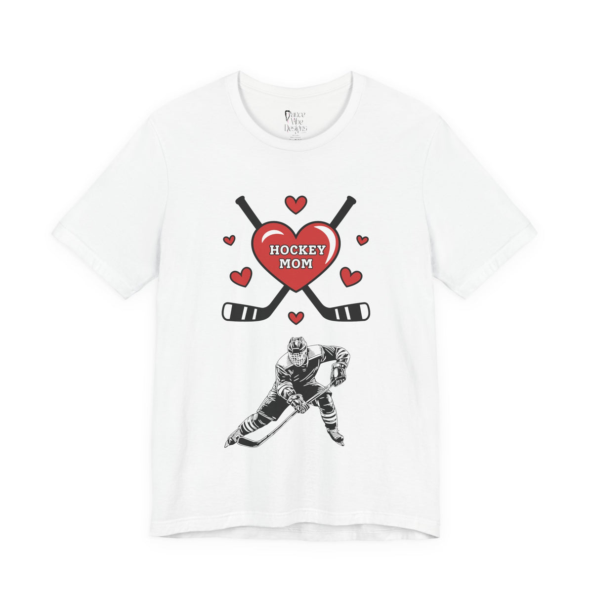 Adult Mom Hockey Son Graphic T-Shirt