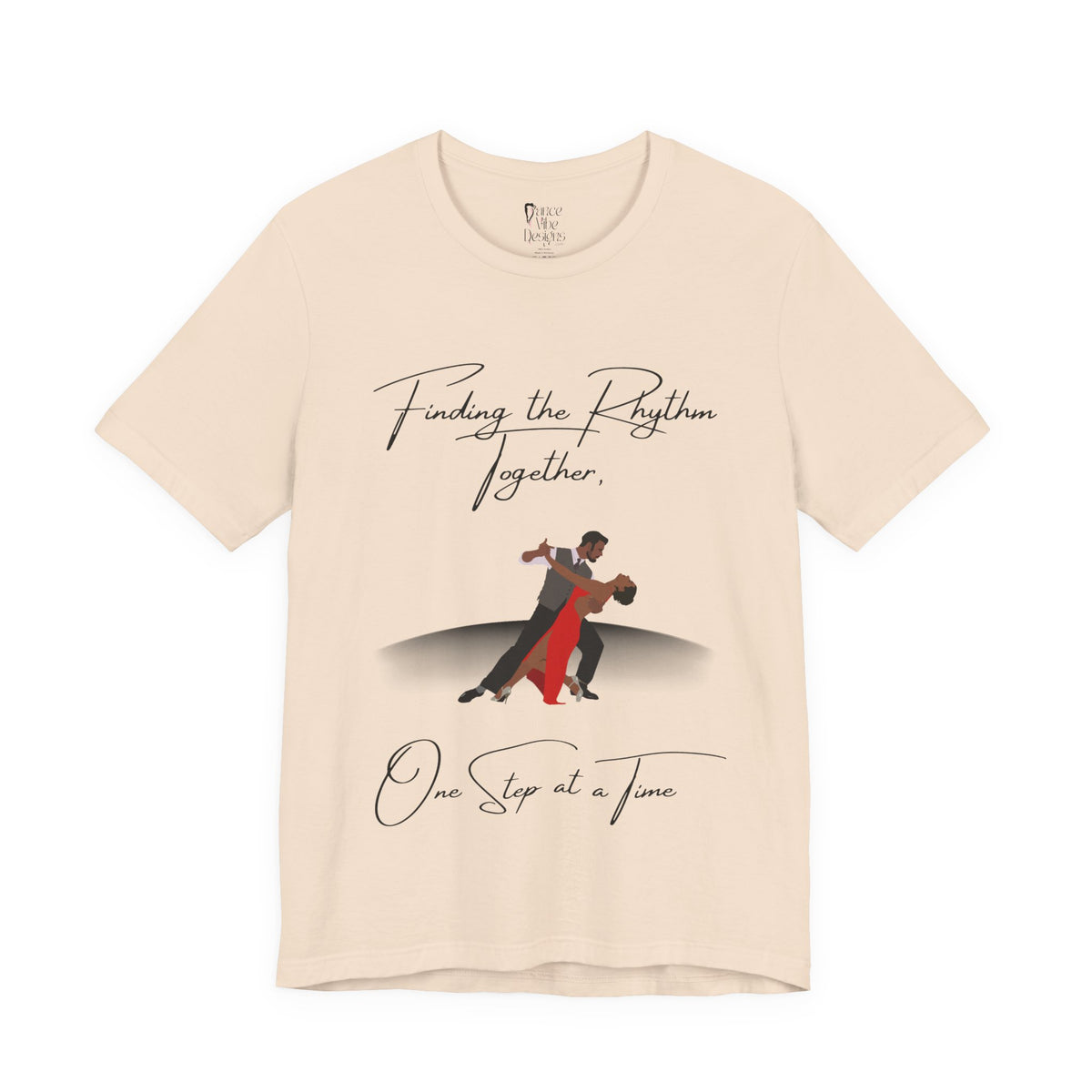 Adult Finding Rhythm Together Ballroom Latin Dance Couple Graphic T-Shirt
