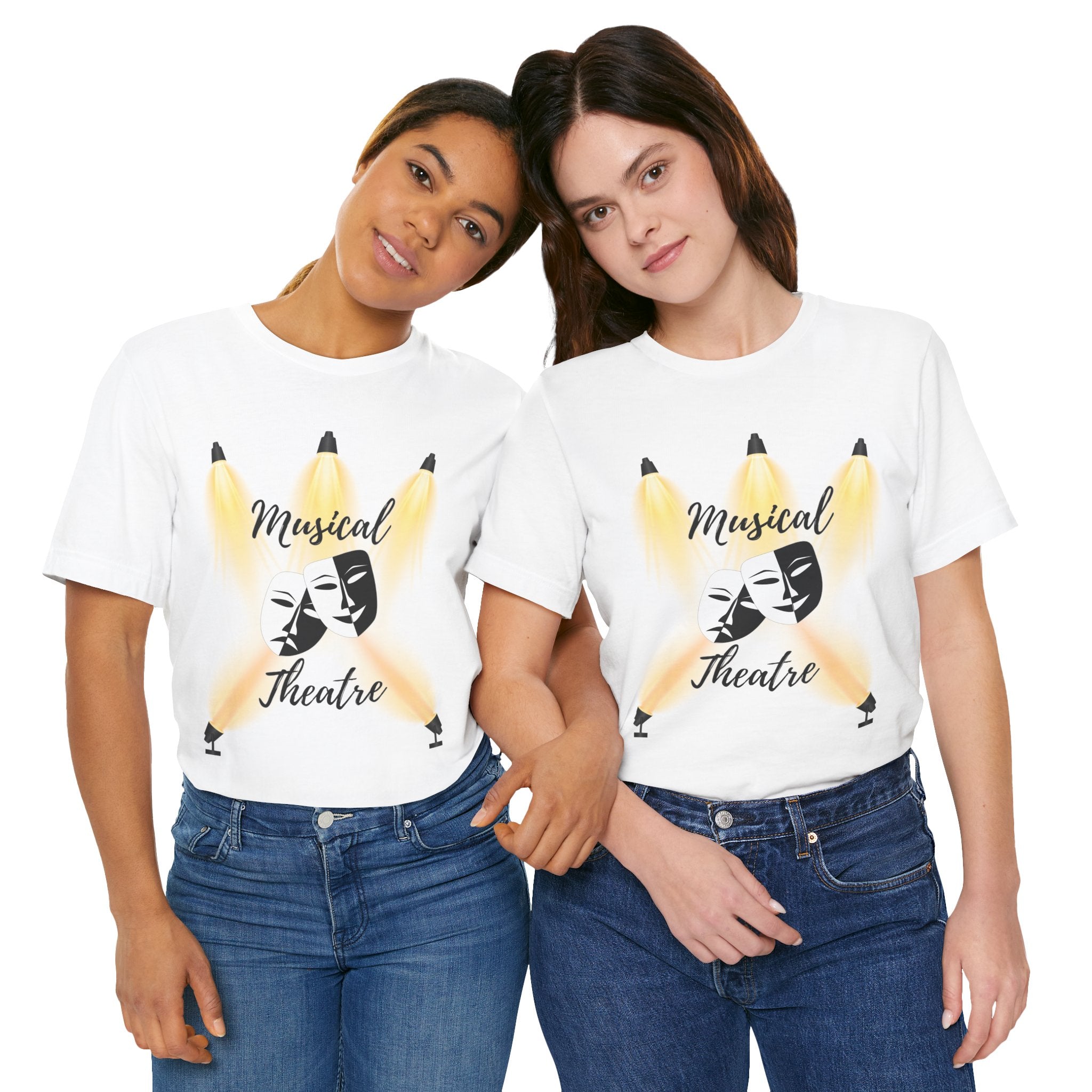 Adult Musical Theater Spotlight Graphic T-Shirt
