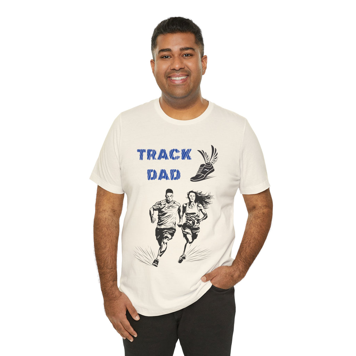 Adult Dad Track Graphic T-Shirt