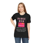 Adult Funny Dance Mom Credit Card Graphic T-Shirt