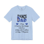 Adult Funny Dance Dad Checklist Graphic T-Shirt