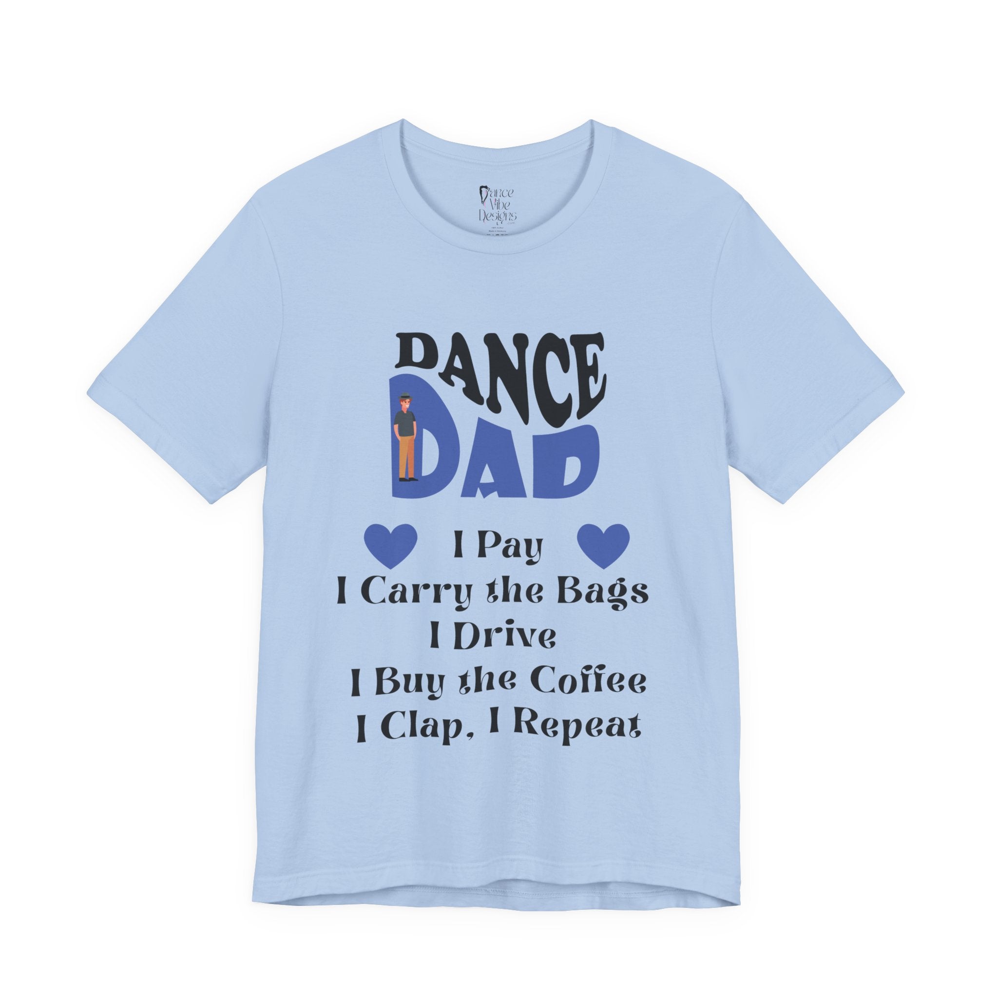 Adult Funny Dance Dad Checklist Graphic T-Shirt