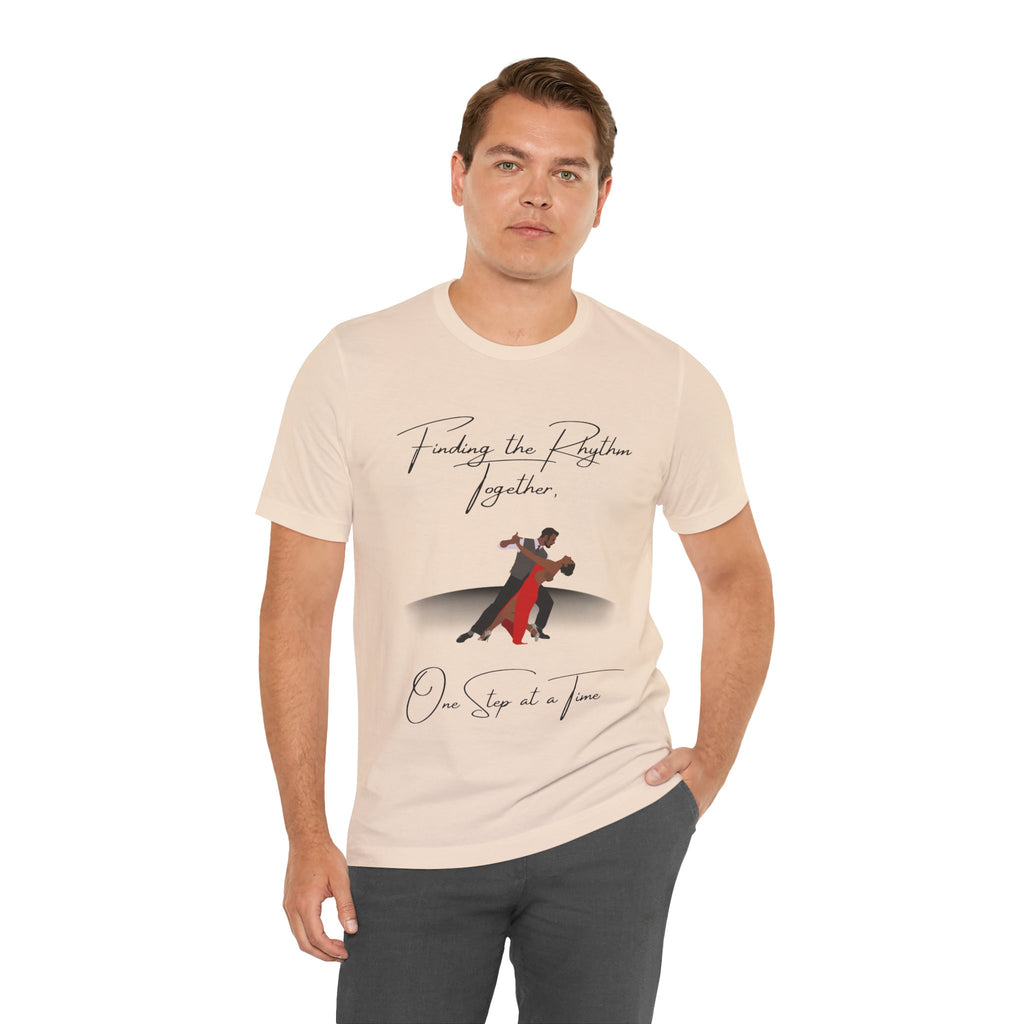 Adult Finding Rhythm Together Ballroom Latin Dance Couple Graphic T-Shirt