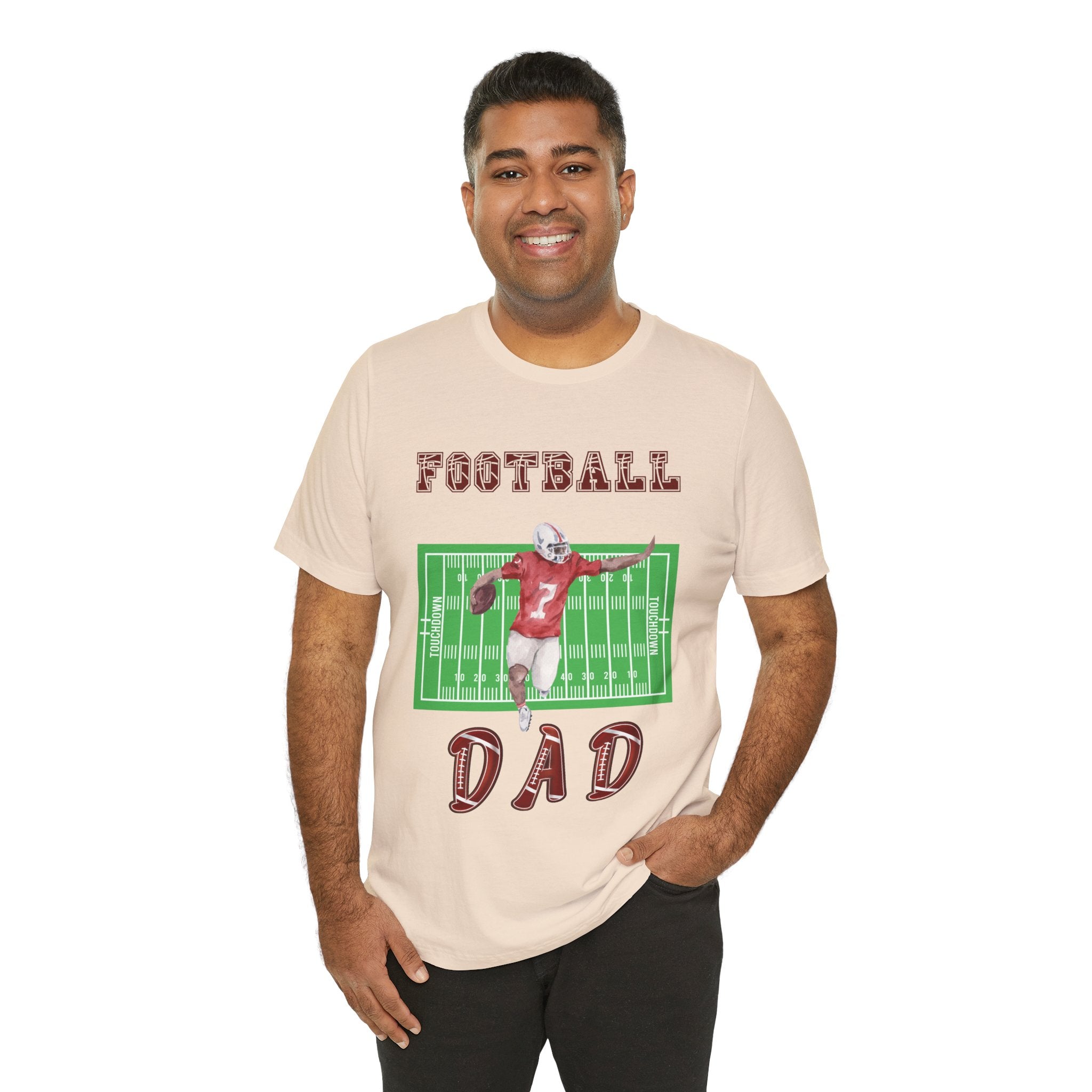 Adult Dad Football Graphic T-Shirt
