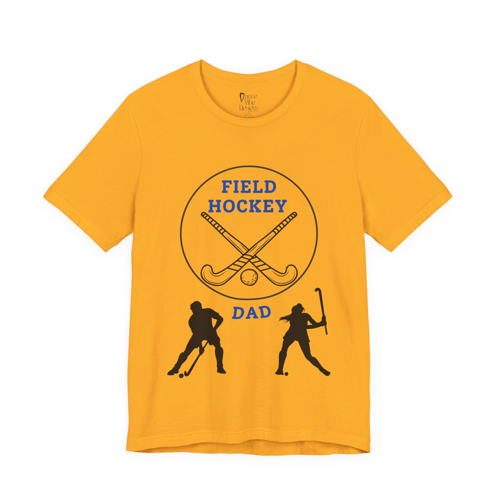 Adult Dad Field Hockey Graphic T-Shirt