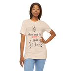 Adult Where Words Fail Music Speaks Graphic T-Shirt