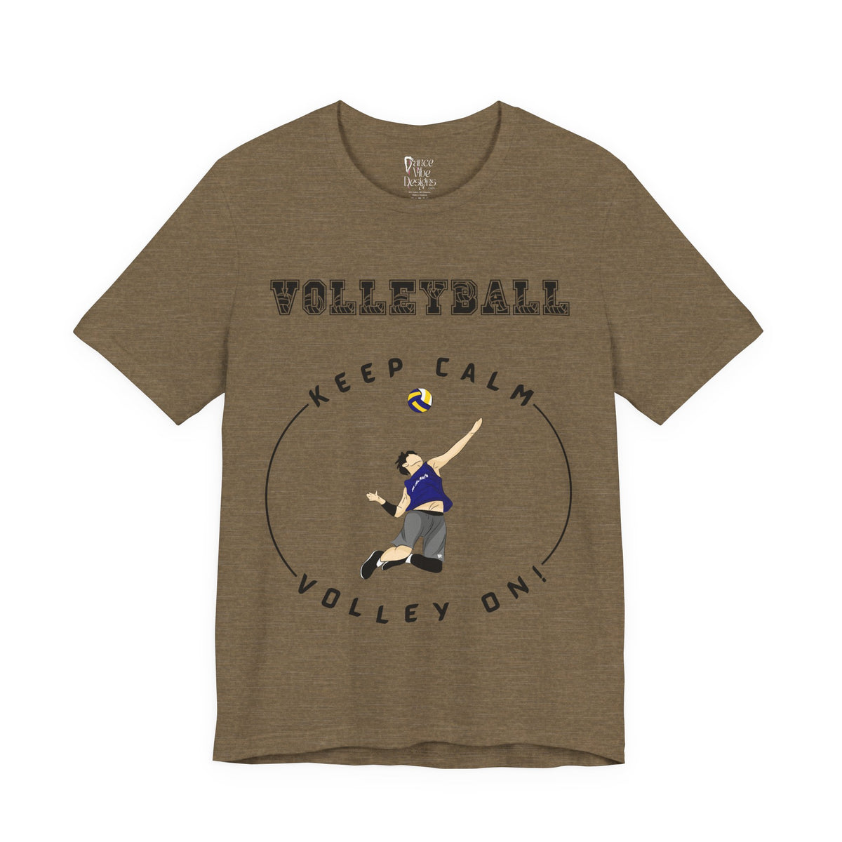 Adult Volleyball Male Graphic T-Shirt