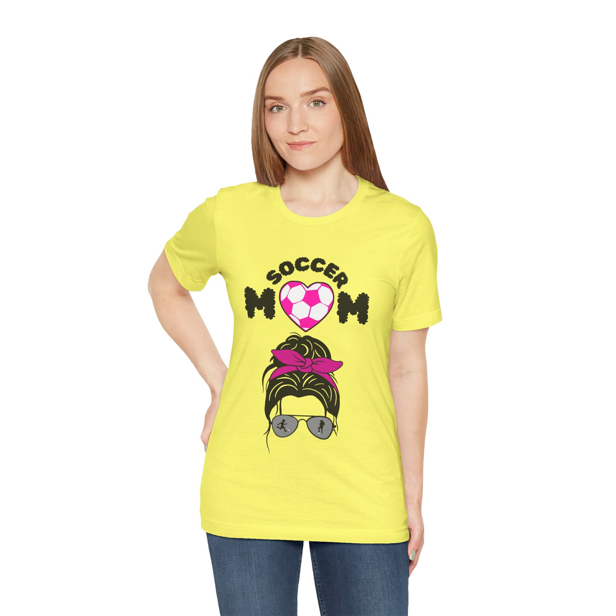 Adult Mom Soccer Graphic T-Shirt
