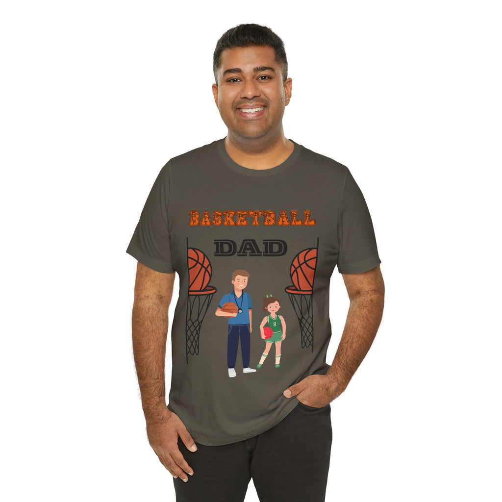 Adult Dad Basketball Daughter Graphic T-Shirt