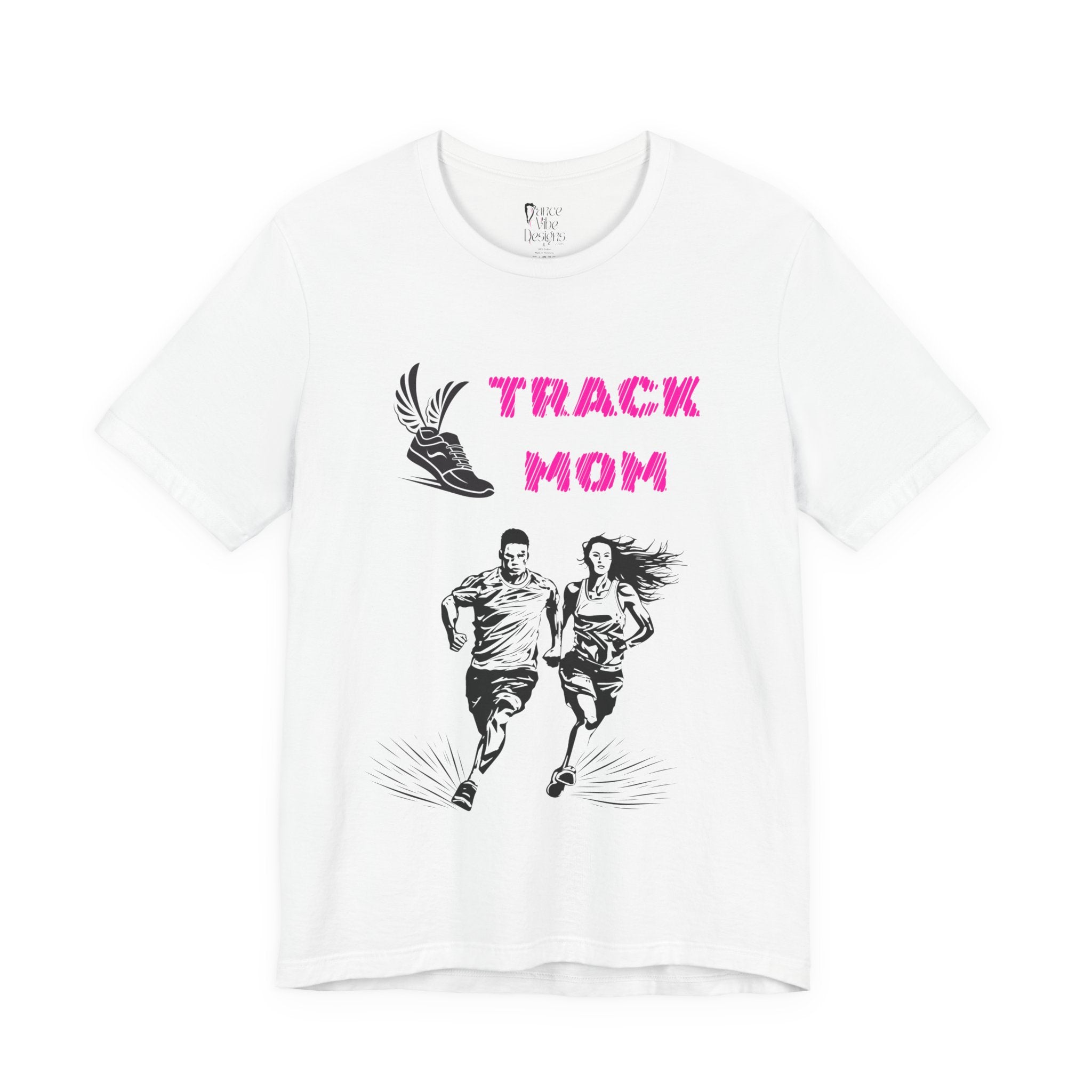 Adult Mom Track Graphic T-Shirt