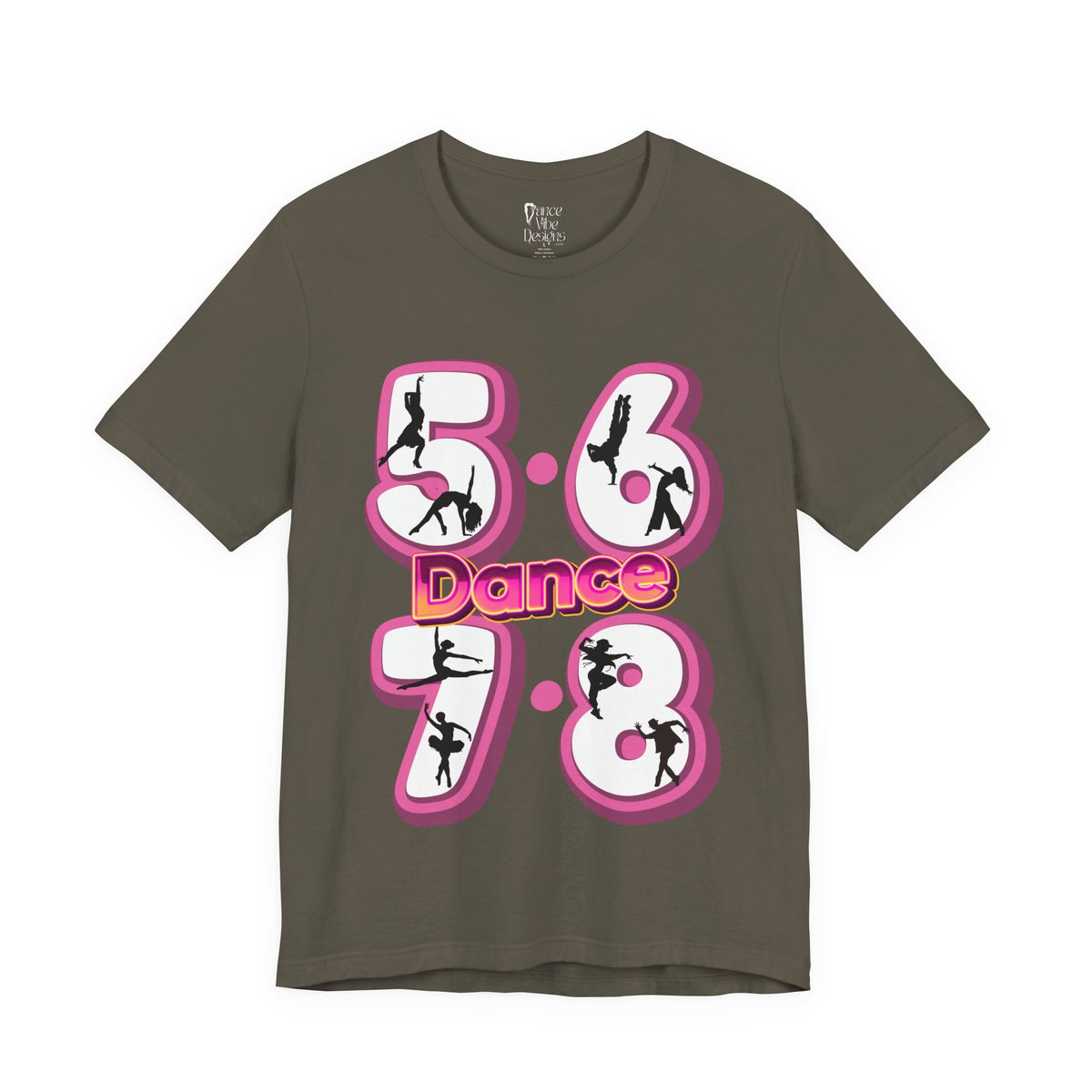Adult 5 6 7 8 Dance Graphic T-Shirt