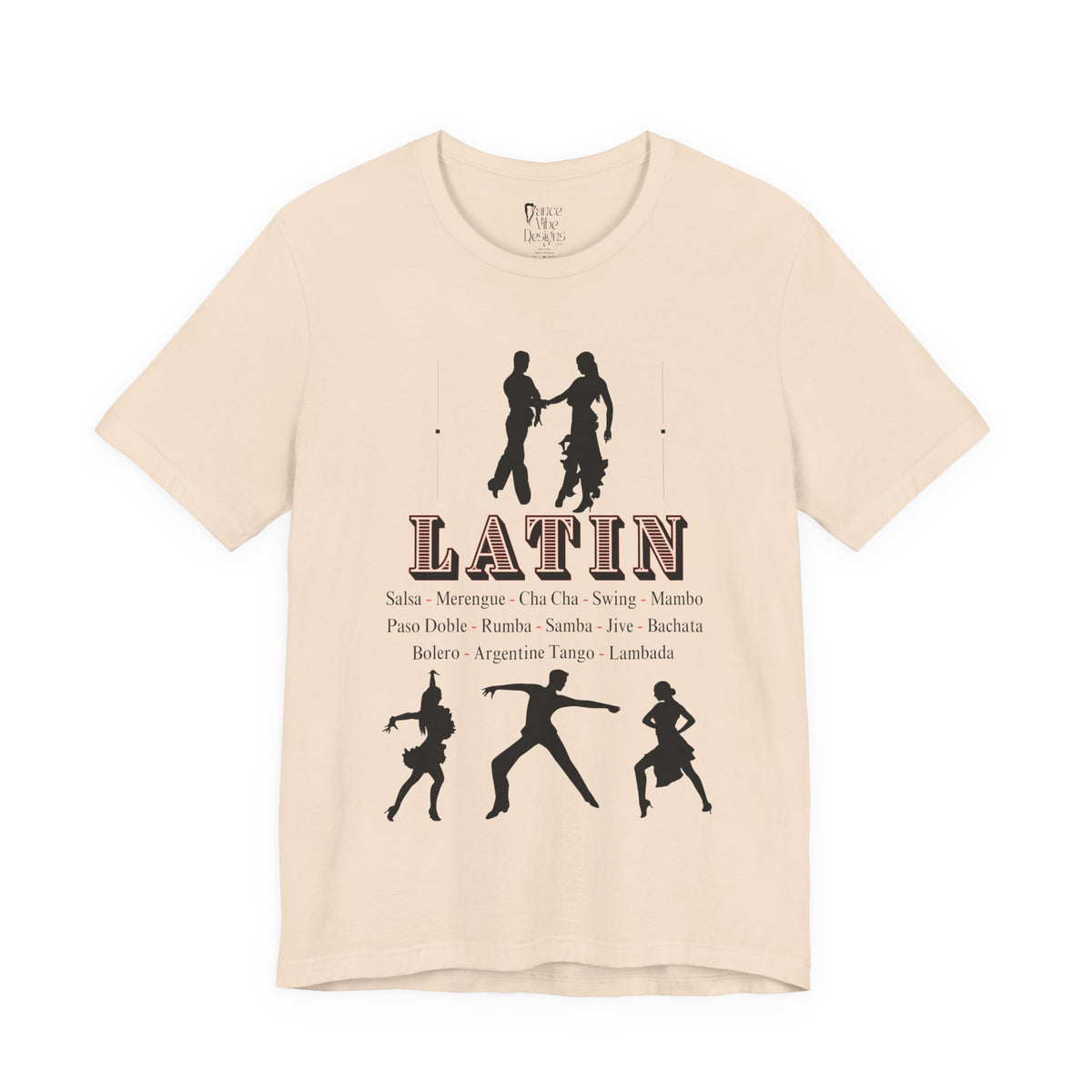Adult Latin Ballroom Dancers Graphic T-Shirt