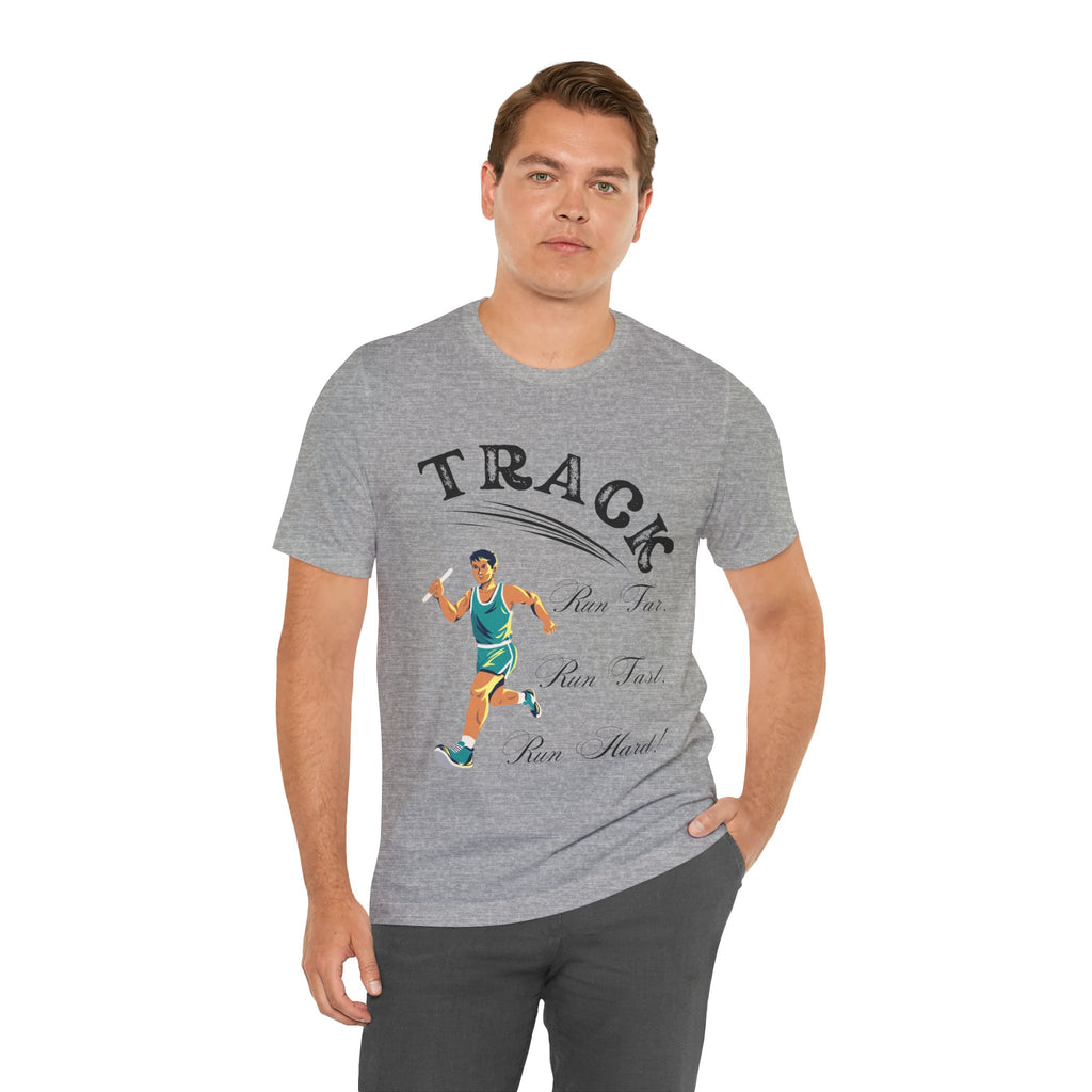 Adult Track Male Graphic T-Shirt