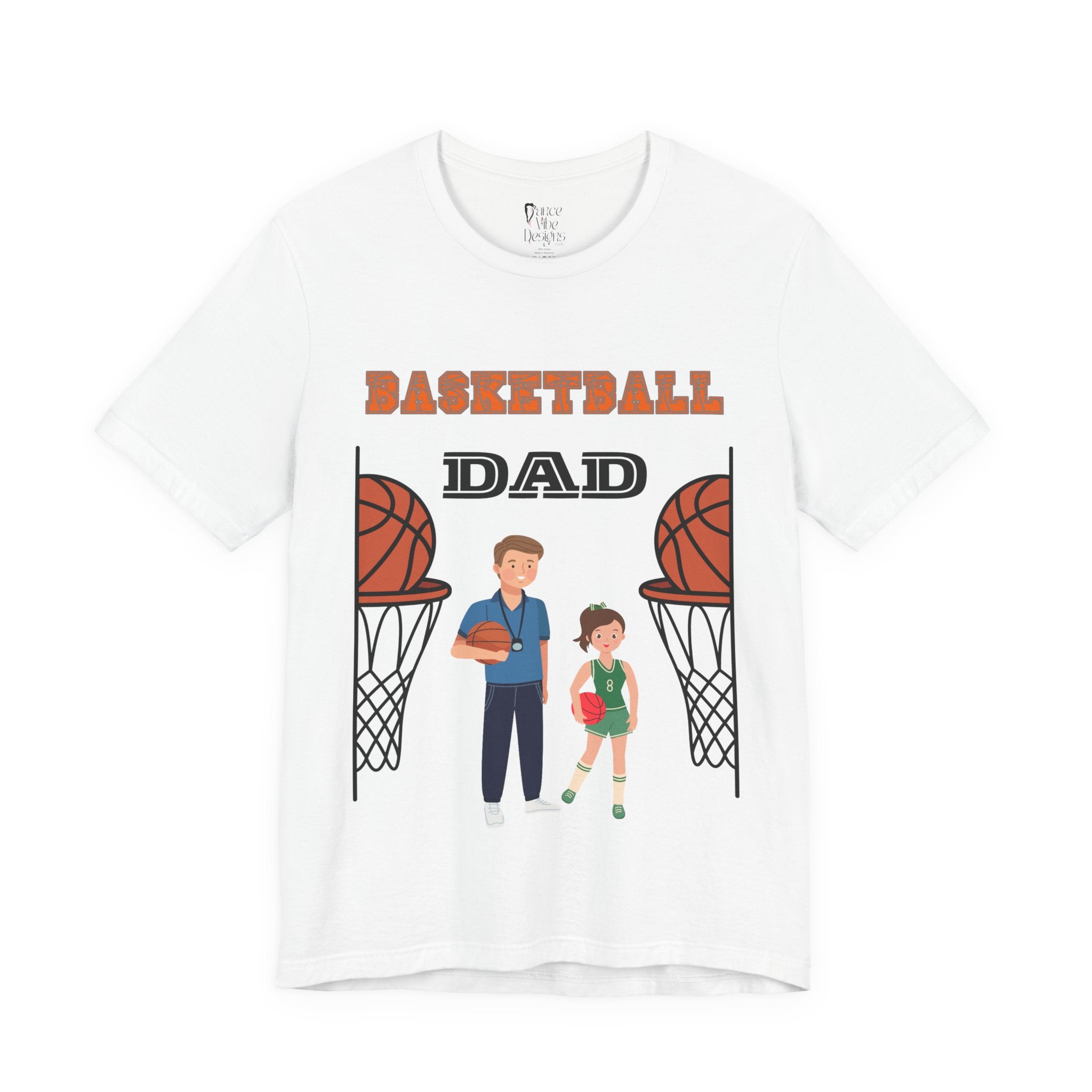 Adult Dad Basketball Daughter Graphic T-Shirt