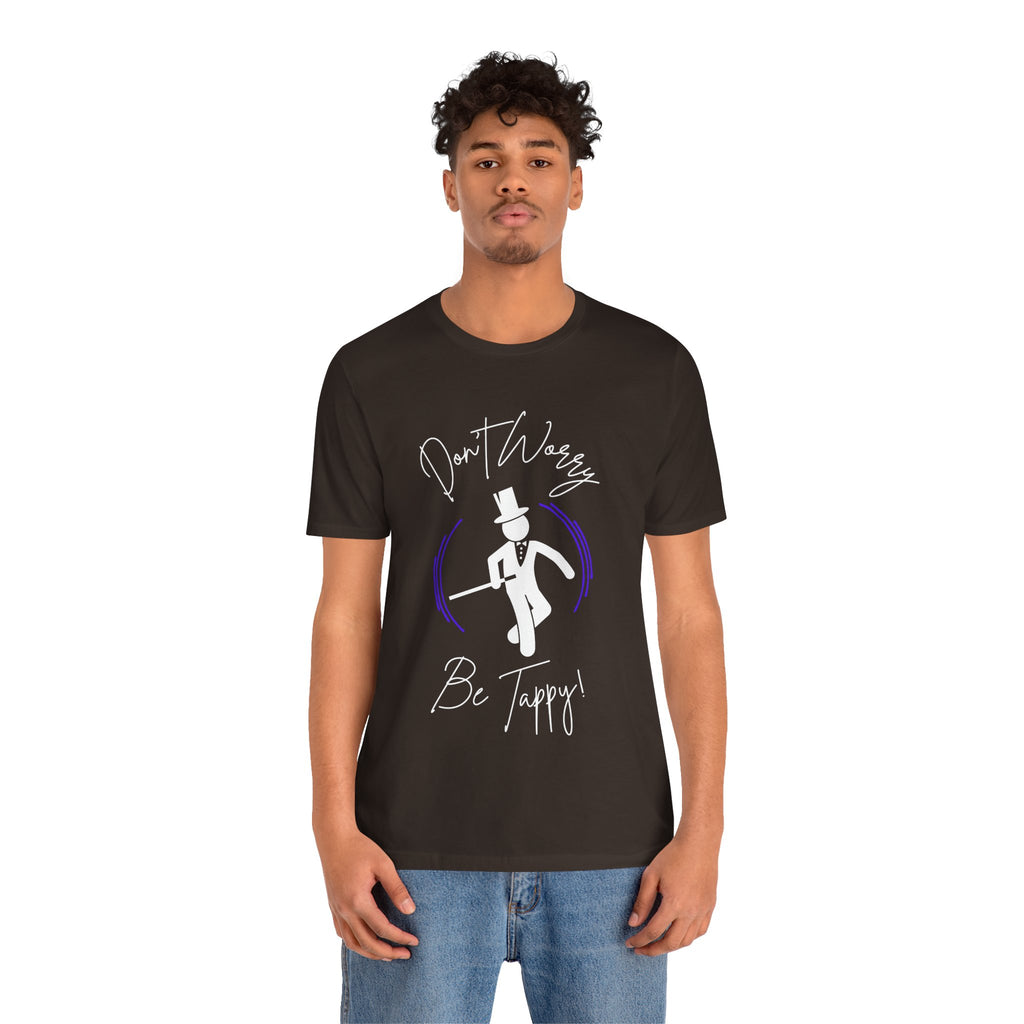 Adult Tuxedo Don't Worry Be Tappy Tap Dance Graphic T-Shirt