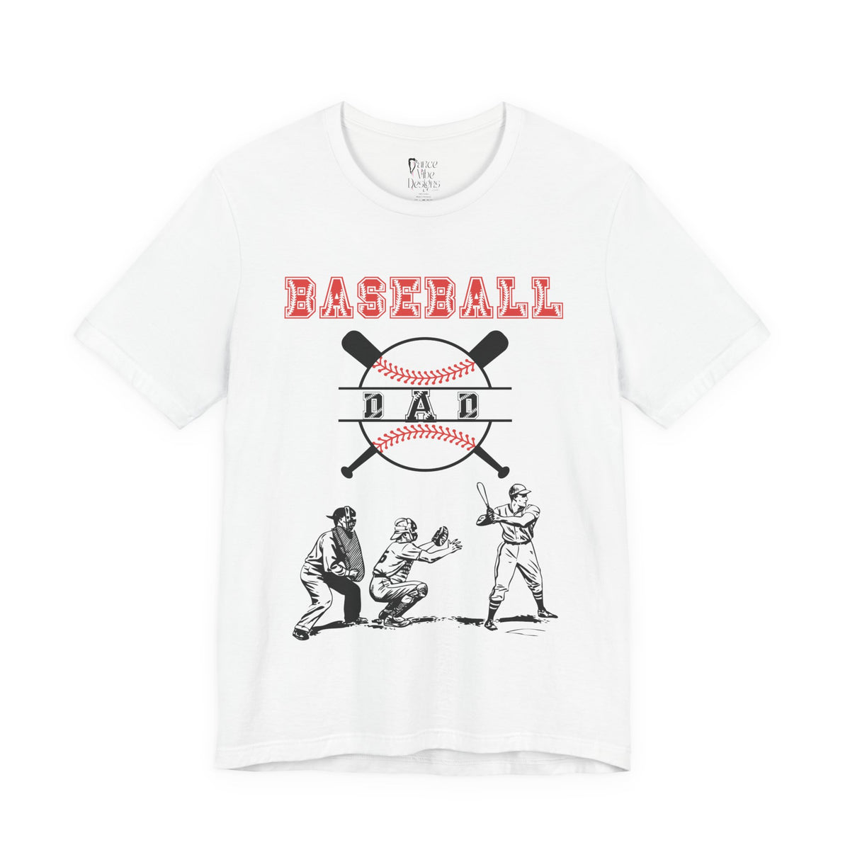 Adult Dad Baseball Graphic T-Shirt