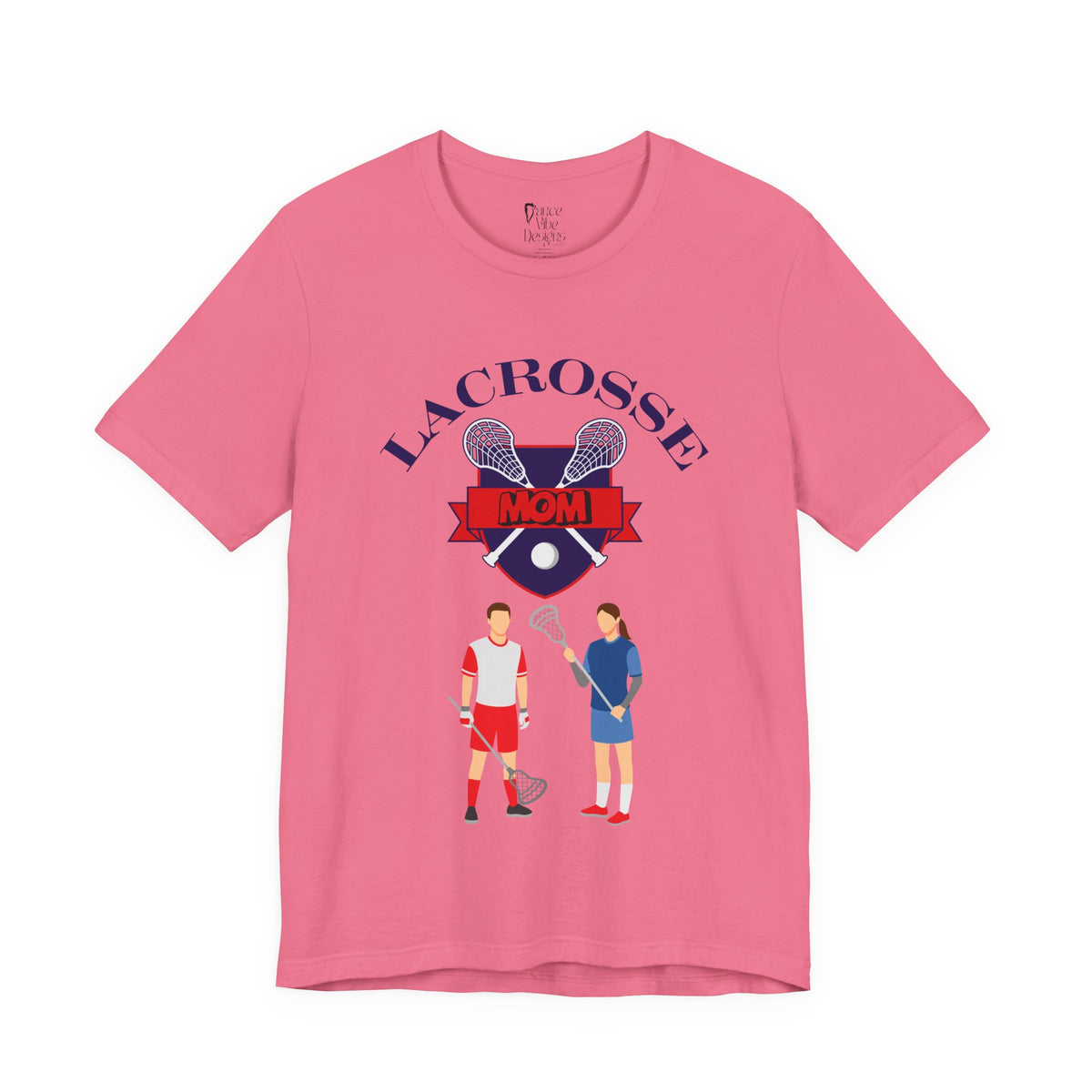 Adult Mom Lacrosse Graphic T-Shirt