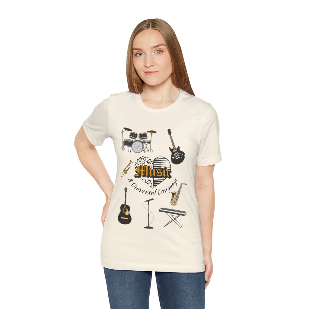 Adult Music A Universal Language Graphic T-Shirt