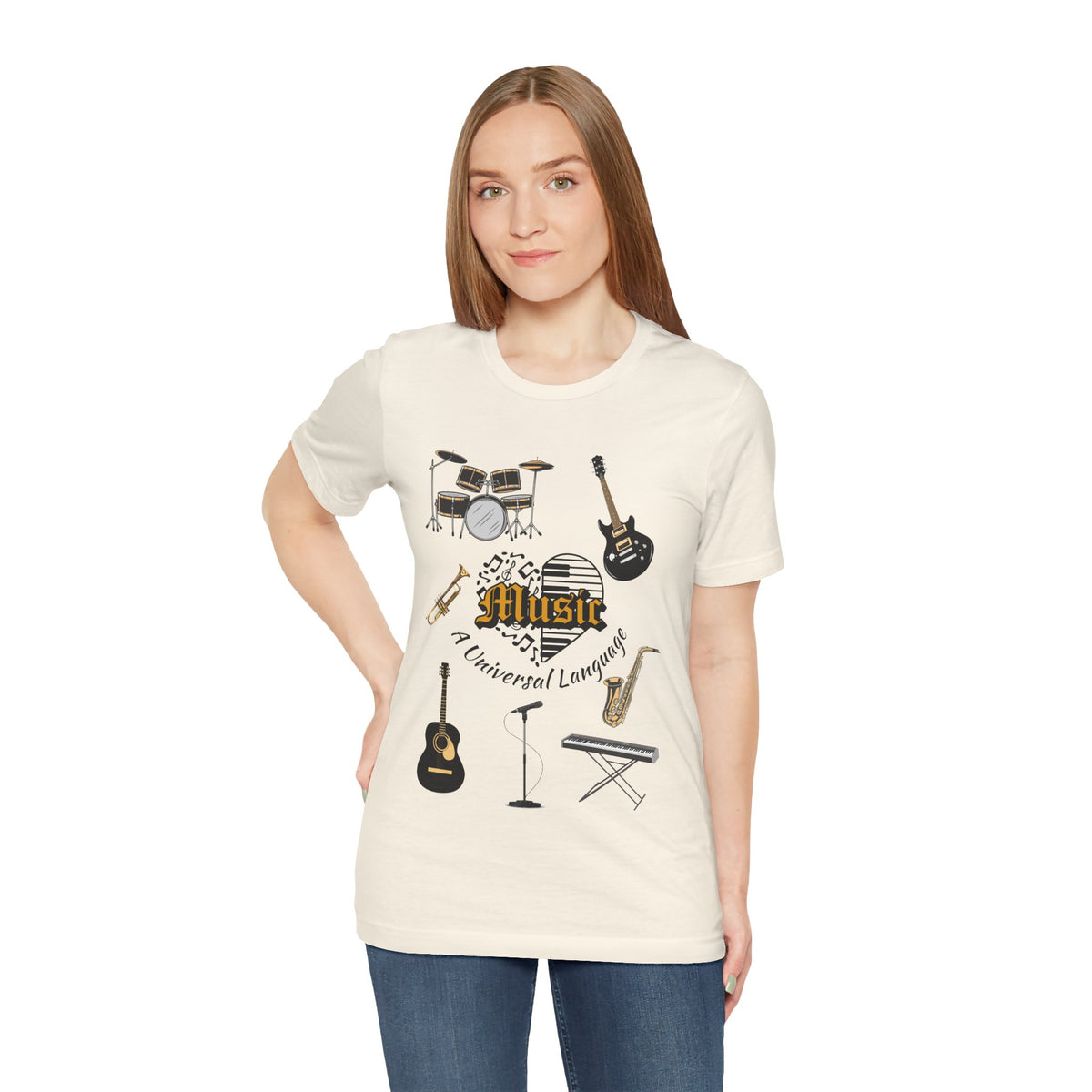 Adult Music A Universal Language Graphic T-Shirt
